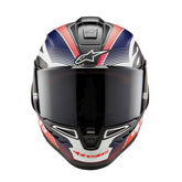 Casco Alpinestar Super Tech R10 Negro Rojo Azul